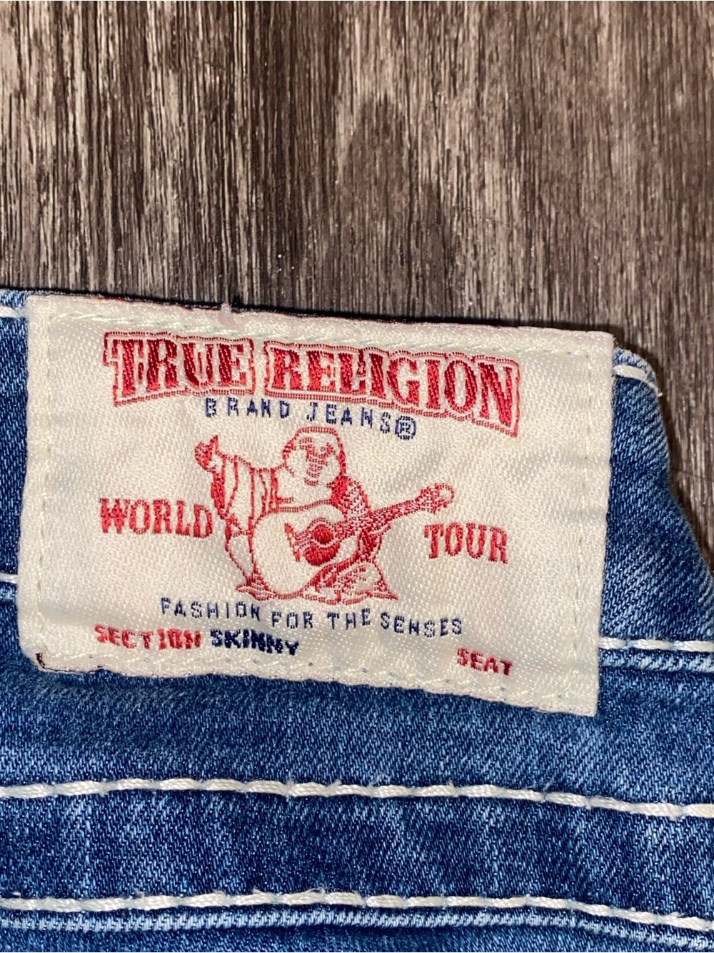 True Religion Skinny Jeans in Dark Blue Wash - Picture 9 of 9